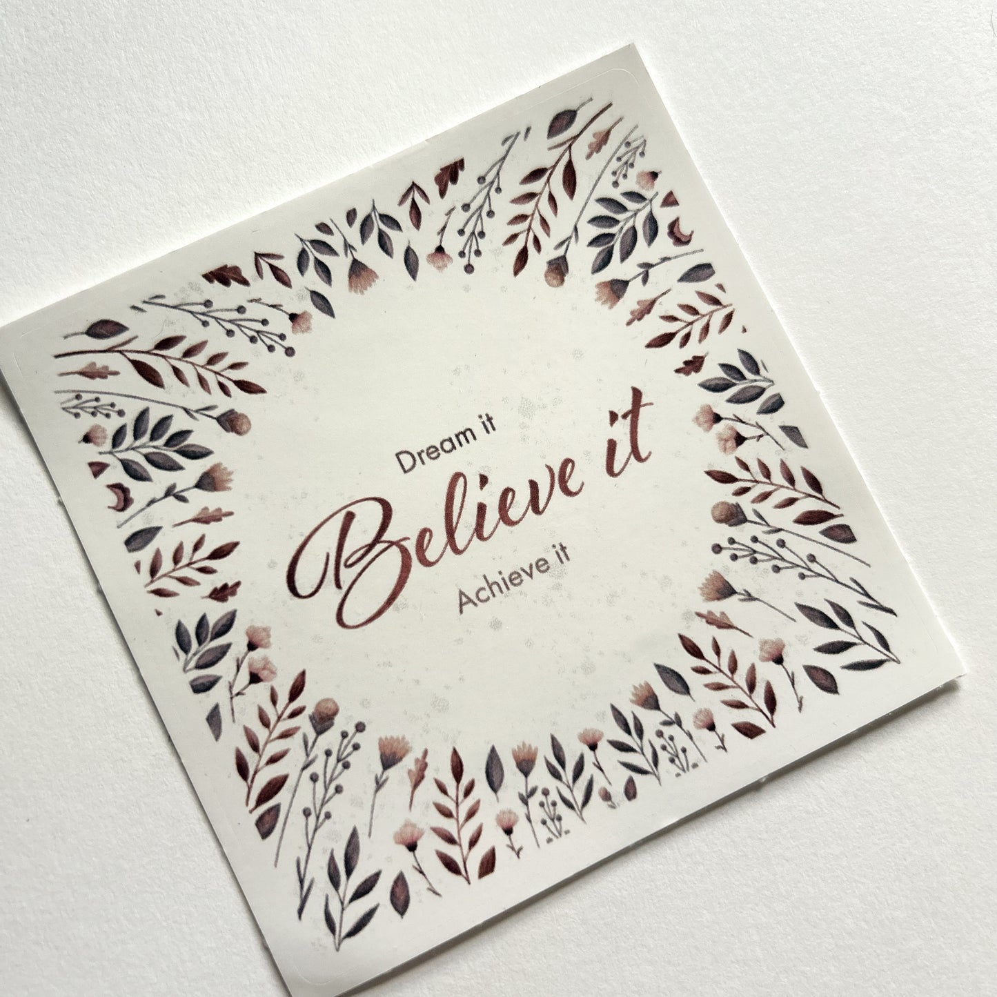 Vinyl stickers - Believe it