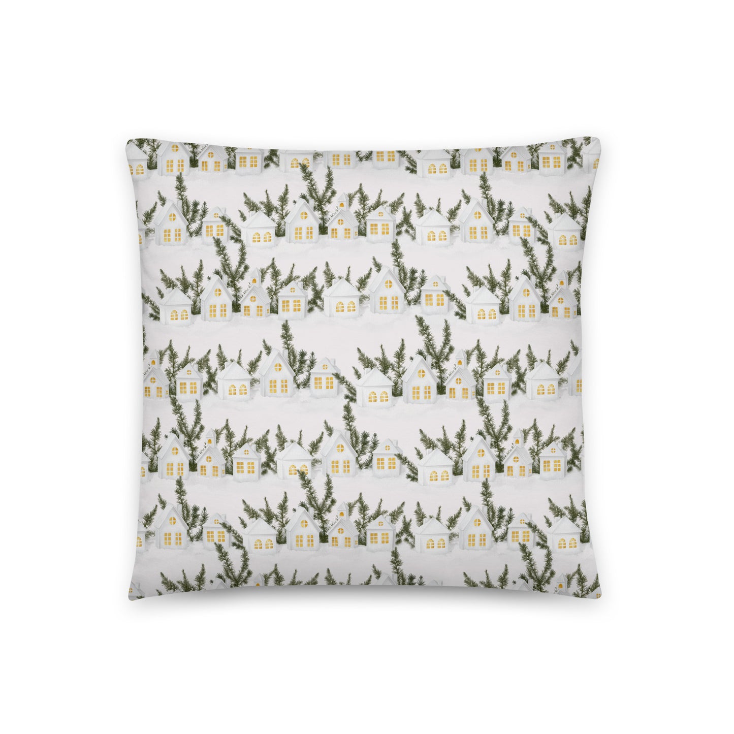 Throw Pillow - Cozy Village