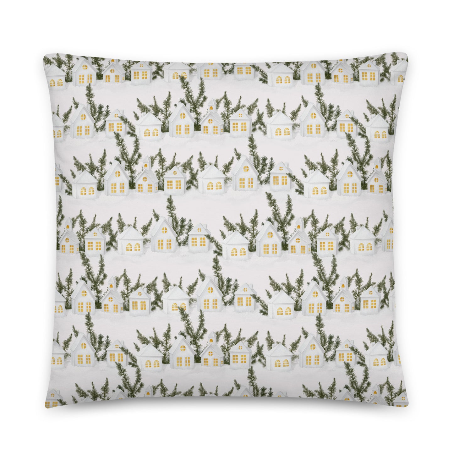 Throw Pillow - Cozy Village
