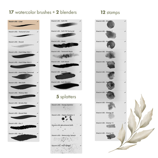Watercolor Brush Set for Procreate