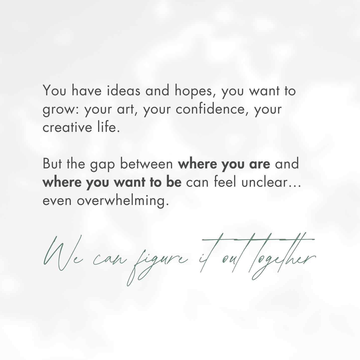 1-on-1 Creative Guidance Session