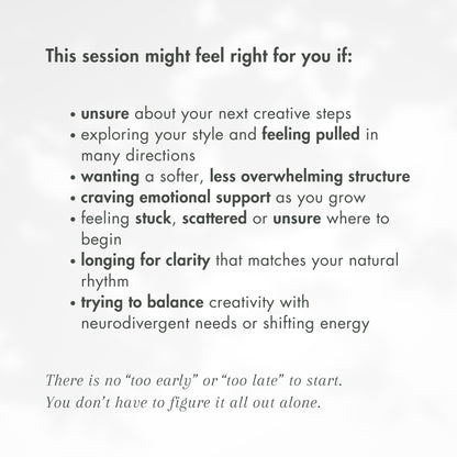 1-on-1 Creative Guidance Session