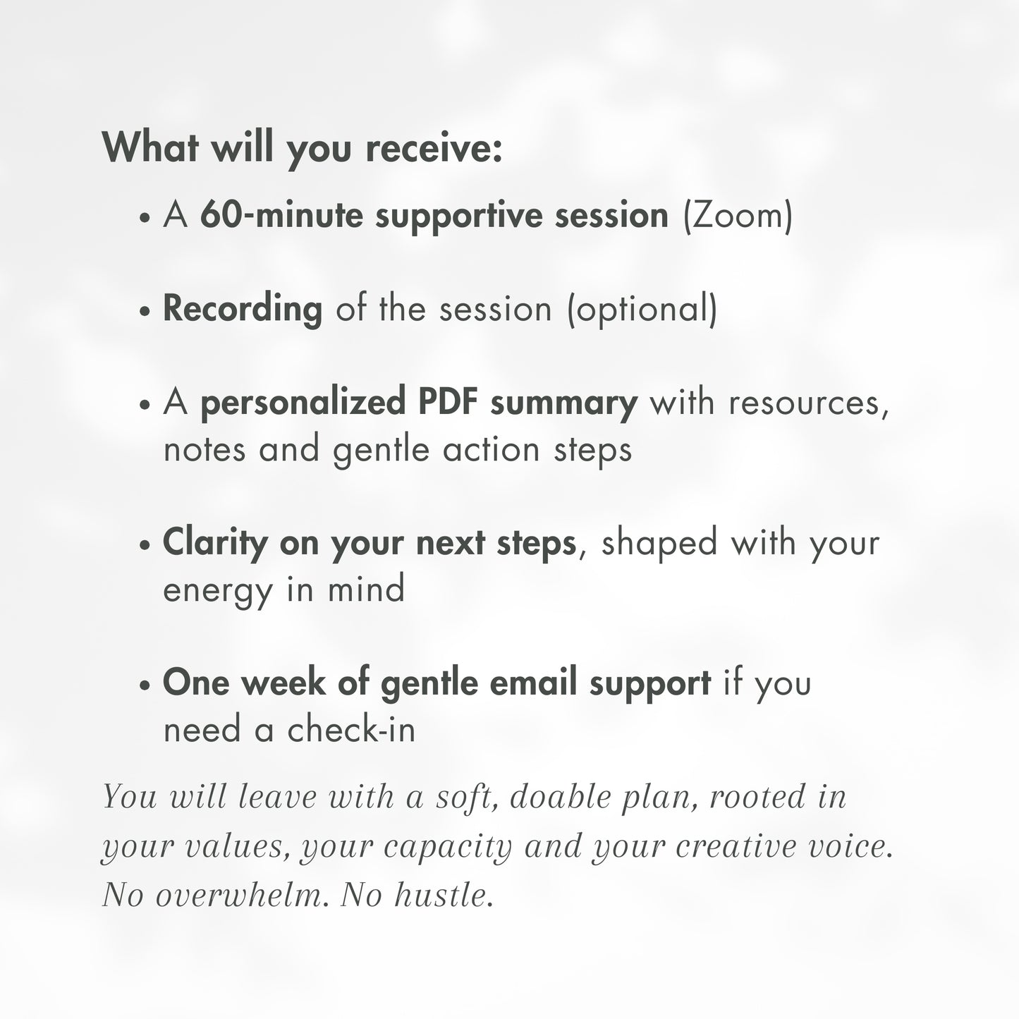 1-on-1 Creative Guidance Session