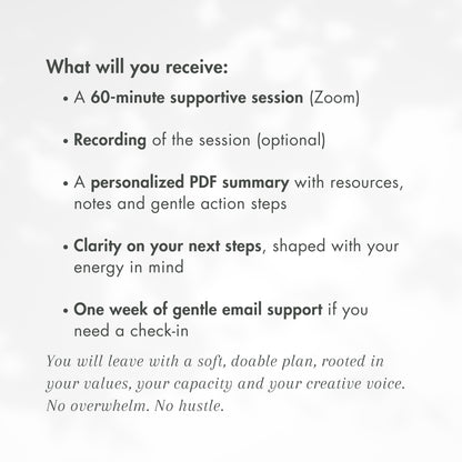 1-on-1 Creative Guidance Session