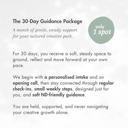 1-on-1 Creative Guidance Session