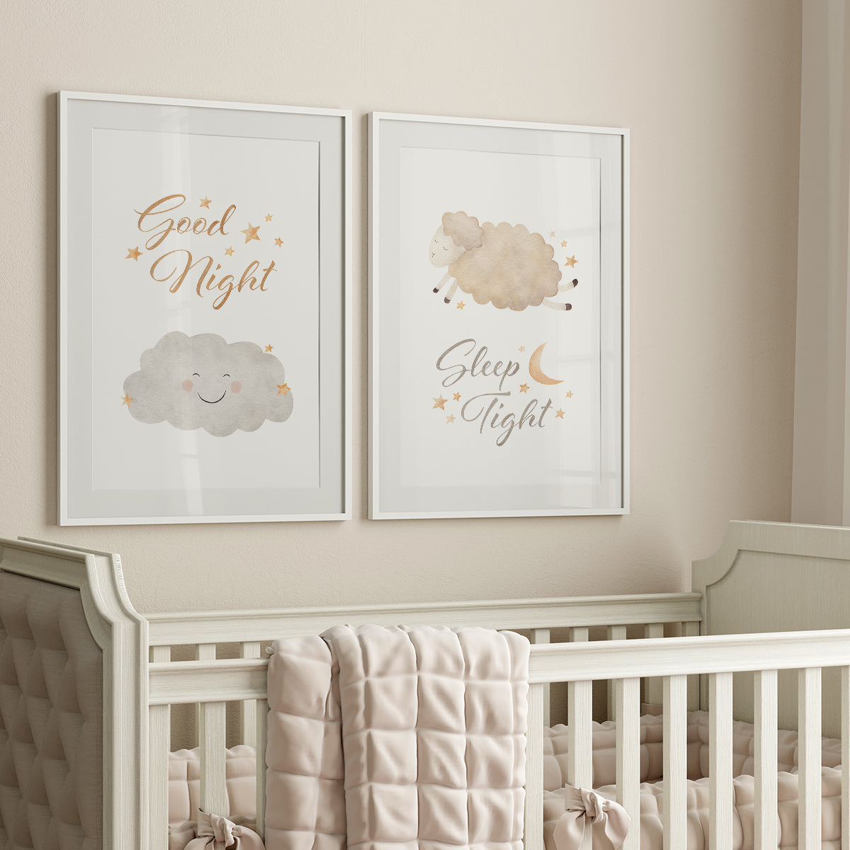 Good Night, Sleep Tight Set of 2 Prints