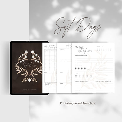 Soft Days - Printable Journal Template