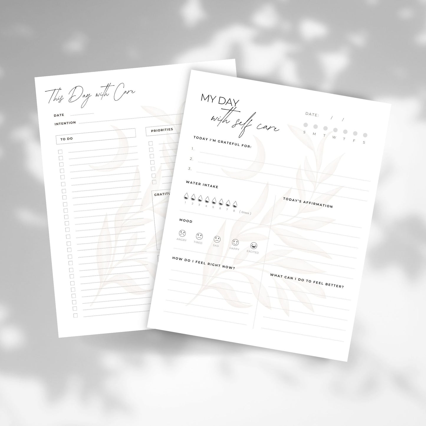Soft Days - Printable Journal Template