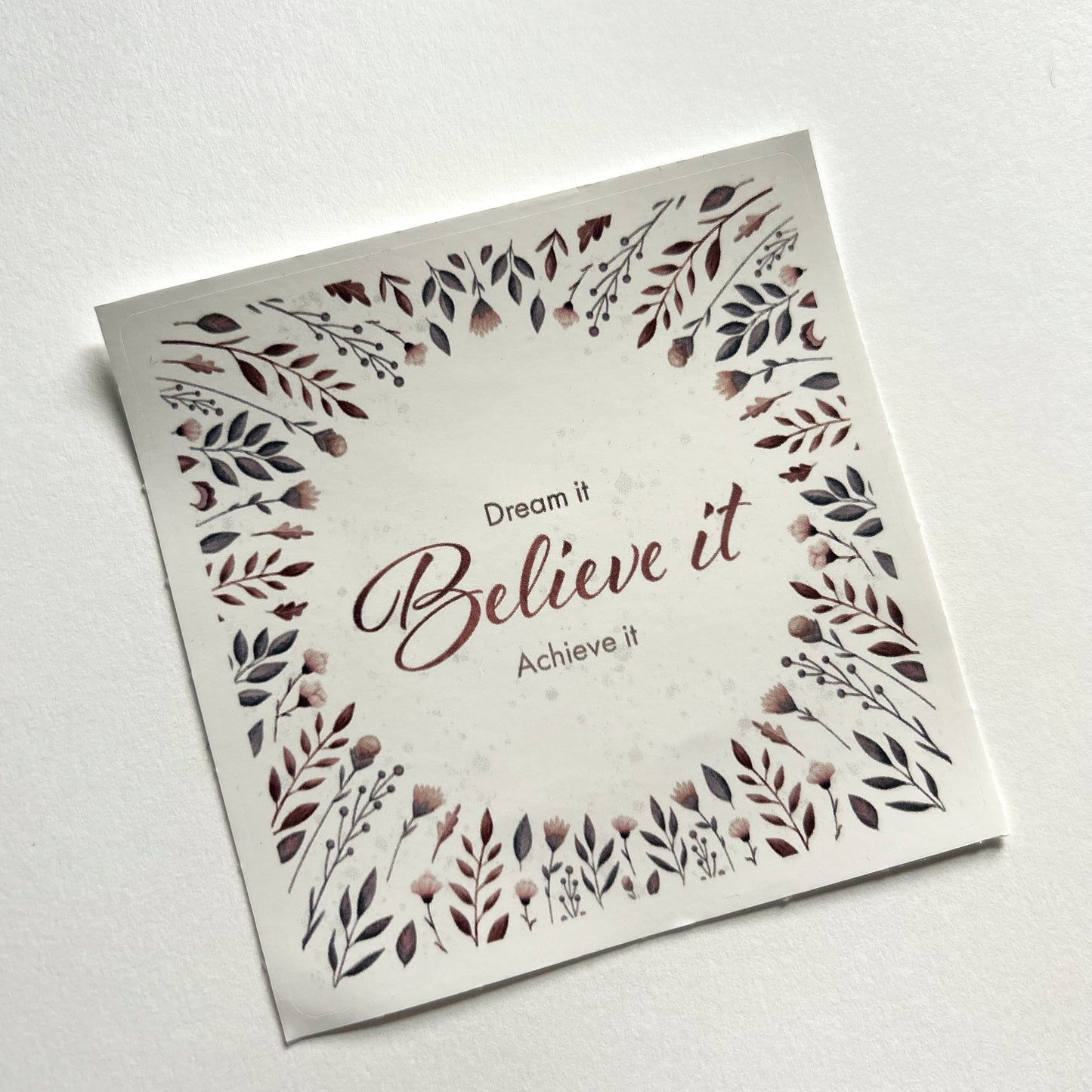 Vinyl stickers - Believe it