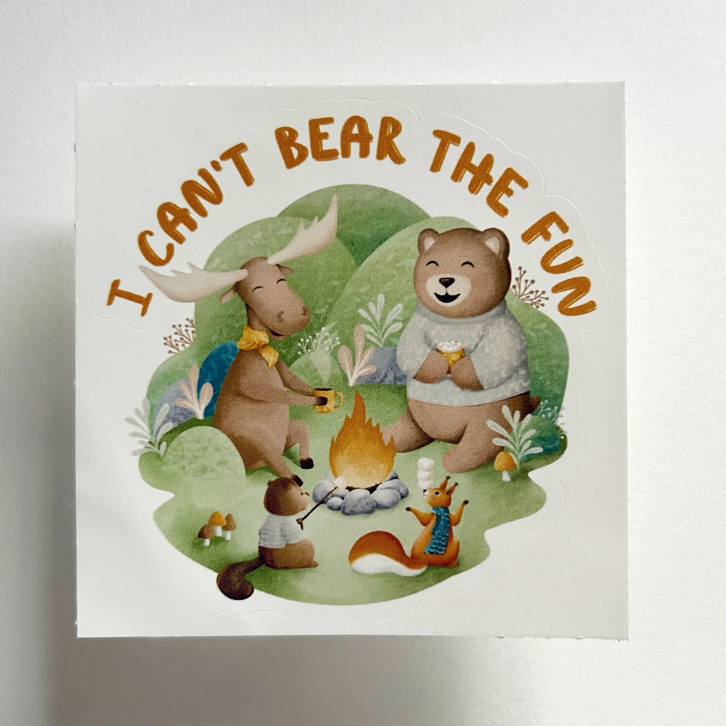 Vinyl stickers - I can't bear the fun