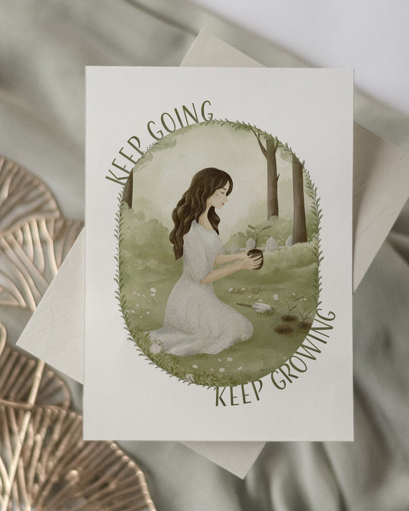 Keep Going Keep Growing illustration by Stacie Mar