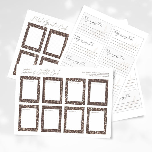 Slow Morning Intention Cards (Printable Set)