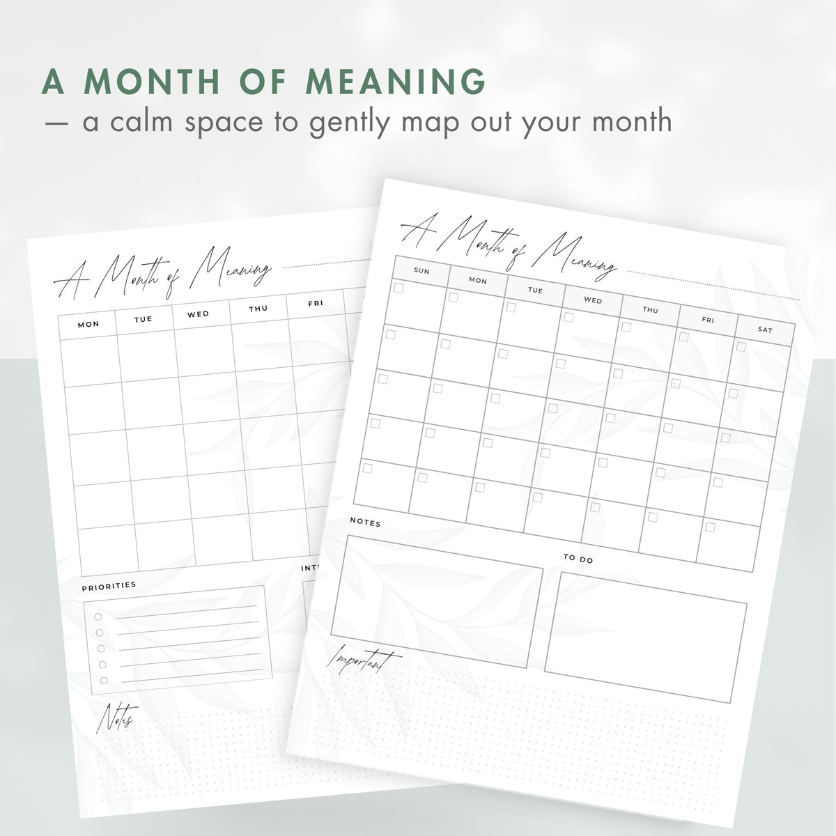 Soft Days | Gentle Printable Planner for ADHD & Neurodivergent Minds, Monthly Weekly Daily PDF