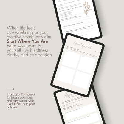 "Start Where You Are" Digital Workbook