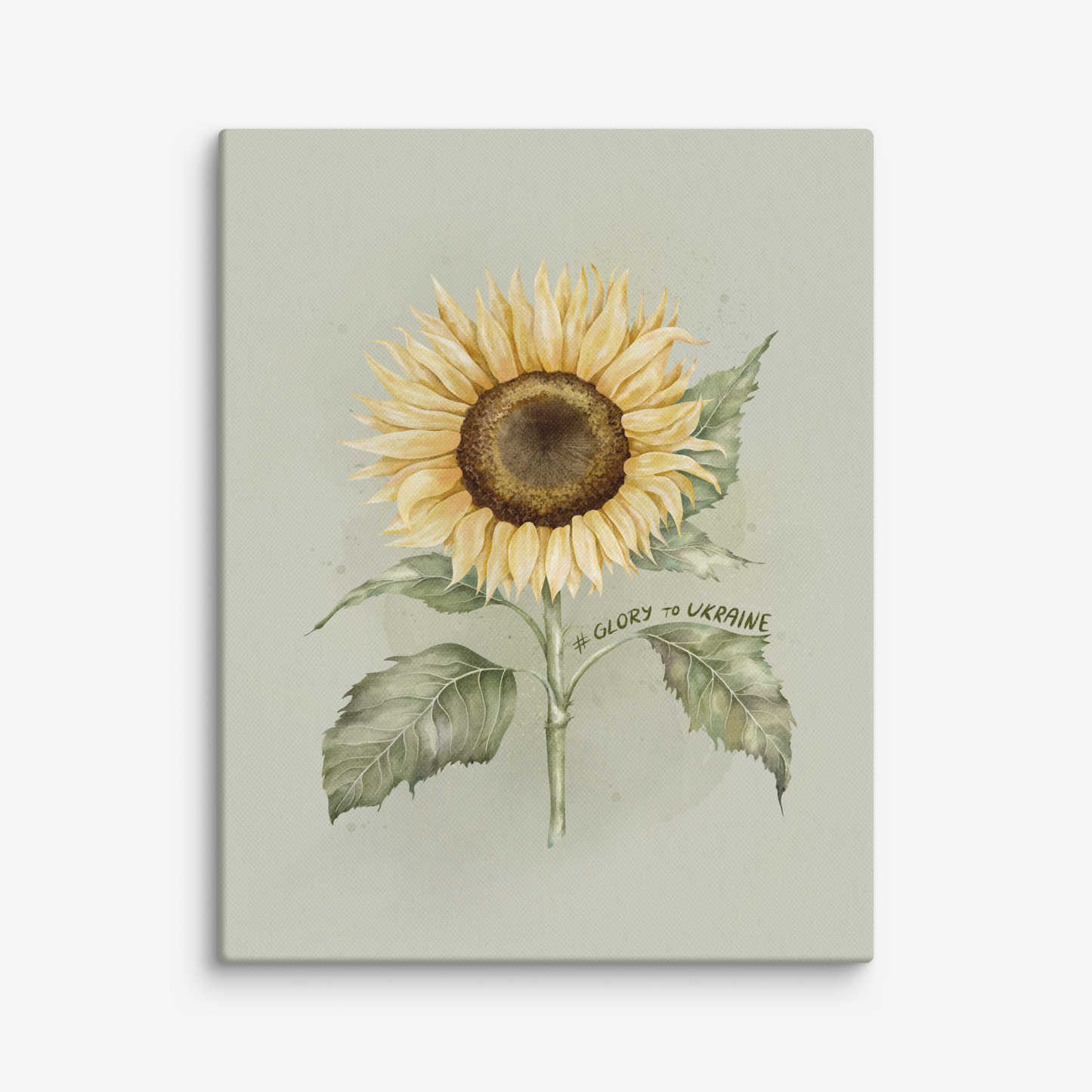 11x14" Canvas - Sunflower, Glory to Ukraine