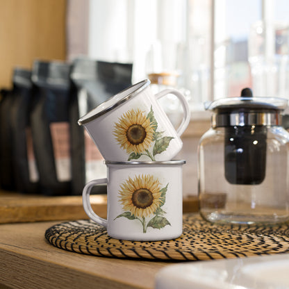 Enamel Mug - Sunflower