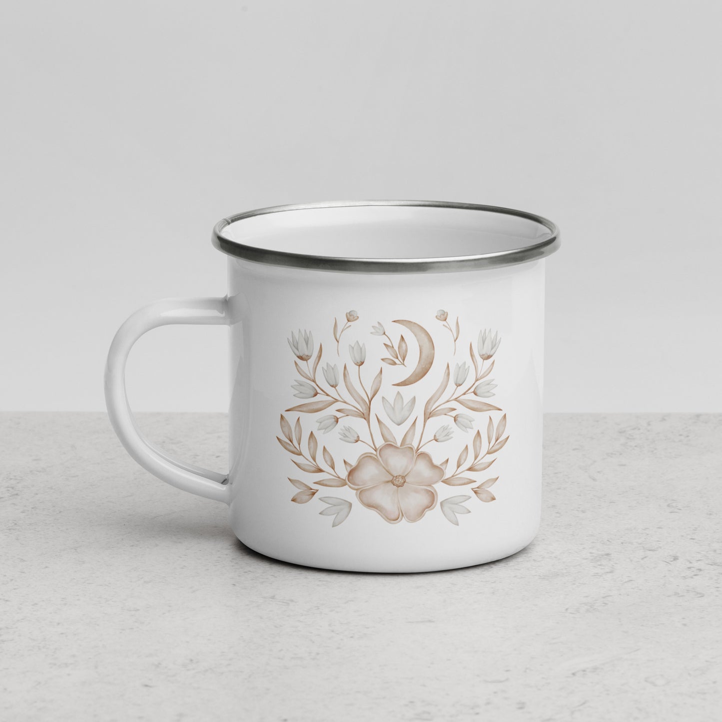 Enamel Mug - Moonlit Blooms