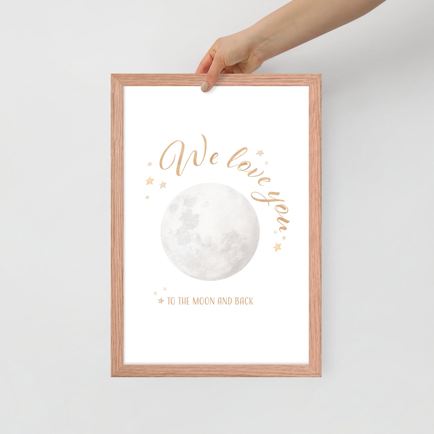 Framed poster - Love you to the moon