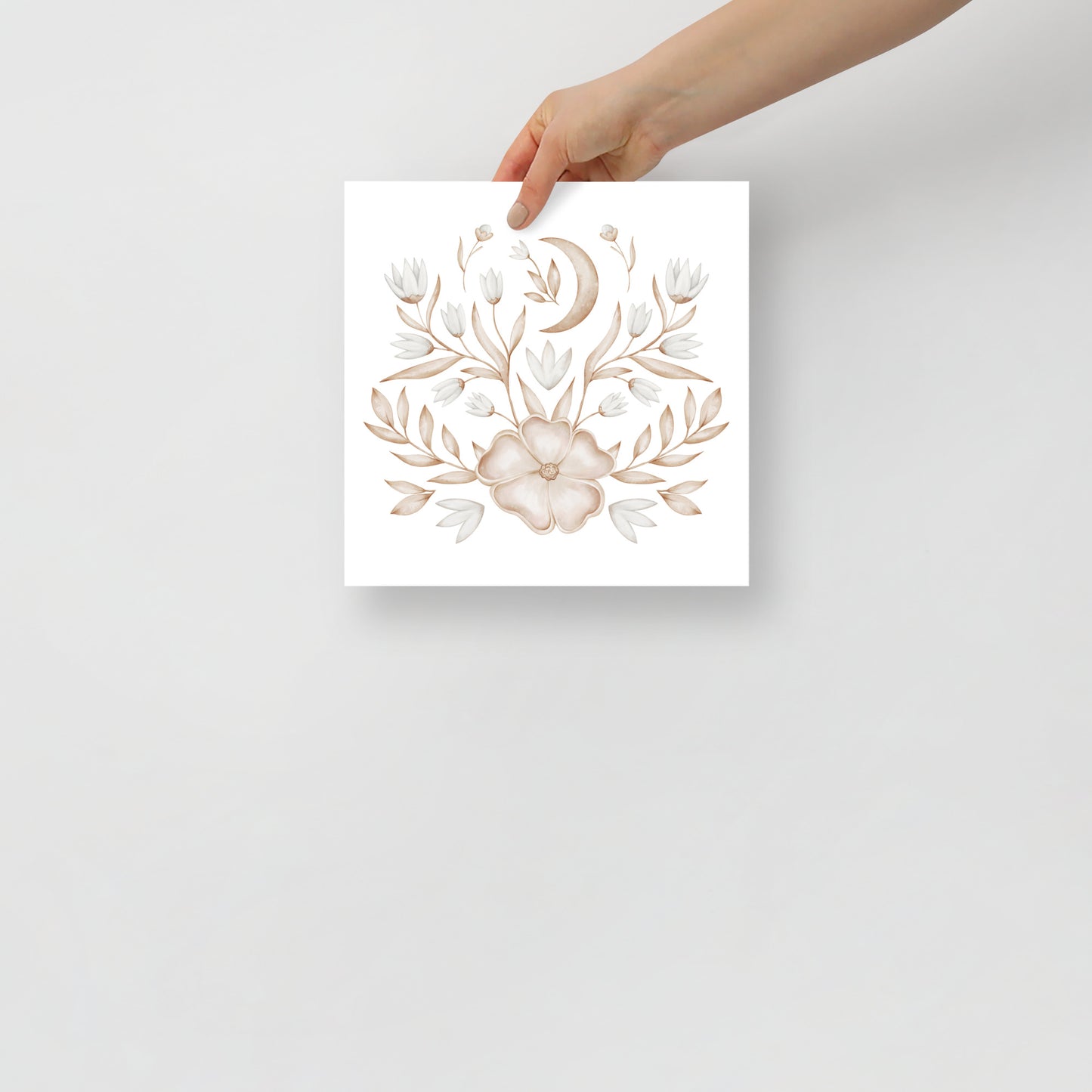 Matte Paper Poster - Moonlit Blooms