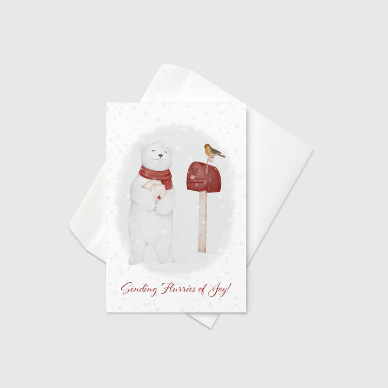Full Illustration - Polar Bear greeting card