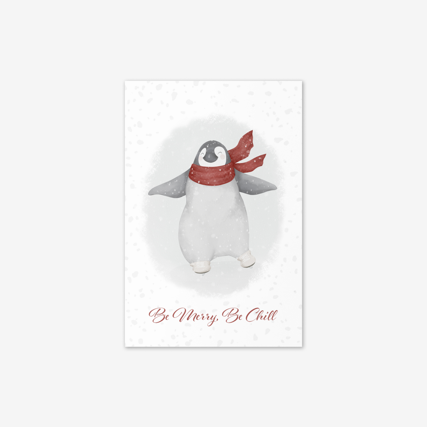 Greeting card - Penguin - Be Merry, Be Chill