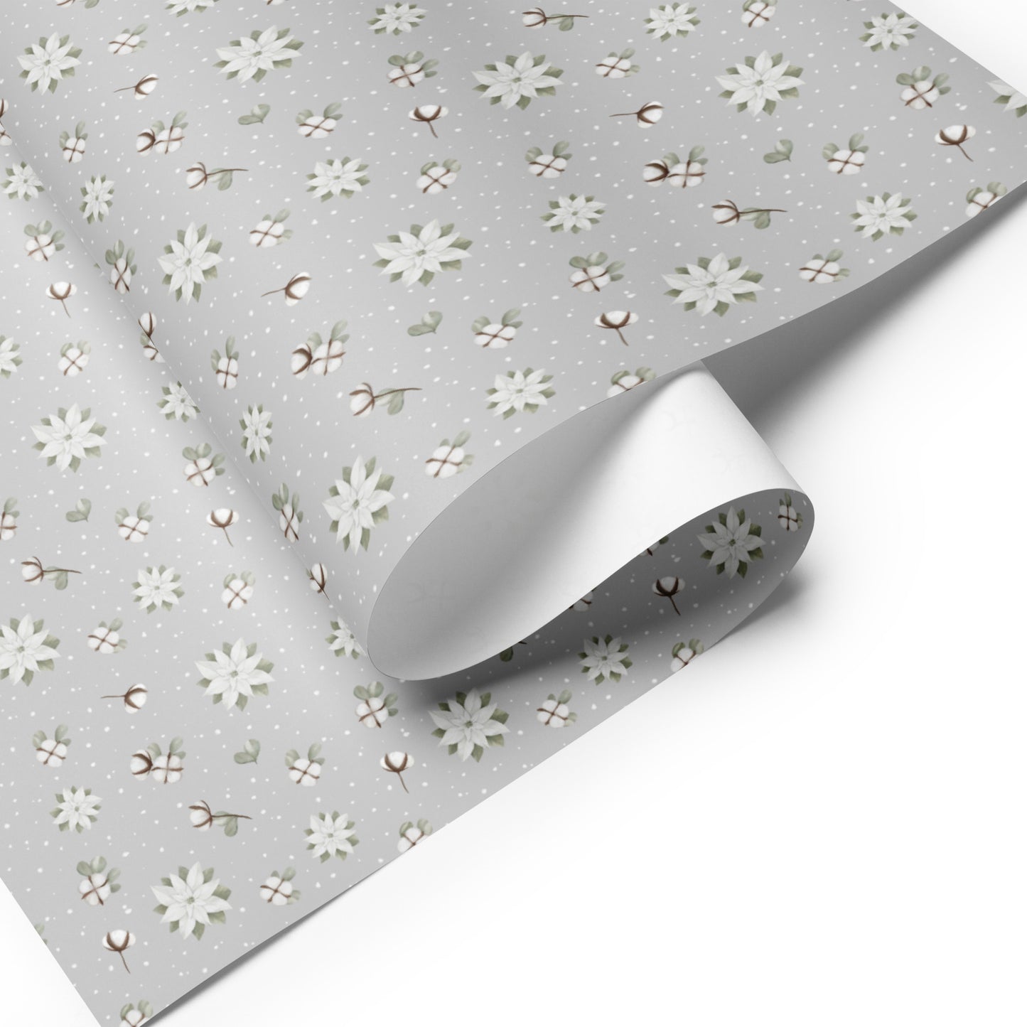 Wrapping paper sheets - Grey, horizontal