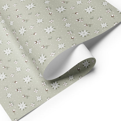 Wrapping paper sheets - Green, horizontal