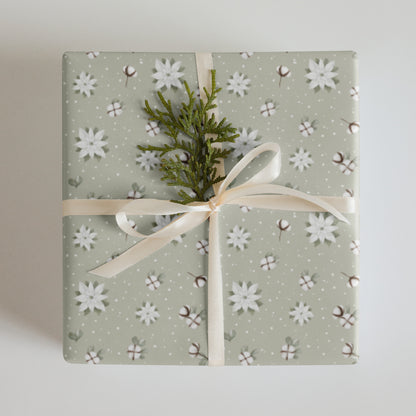 Wrapping paper sheets - Green, horizontal