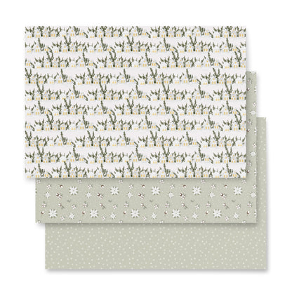 Wrapping paper sheets - Green, horizontal